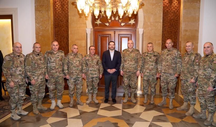 الرئيس سعد الحريري استقبل قائد الجيش العماد جوزيف عون على رأس وفد من مجلس القيادة