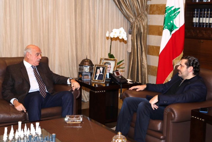 الرئيس سعد الحريري استقبل الوزير السابق فارس بويز والسفير نواف سلام وسفيرة لبنان لدى اليونسكو سحر بعاصيري