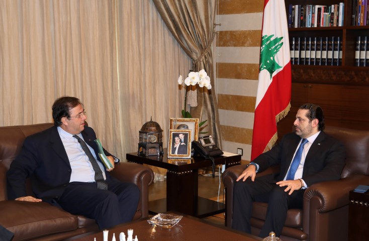 الرئيس سعد الحريري استقبل السفير الفرنسي والسفير المصري والنائب الحجار