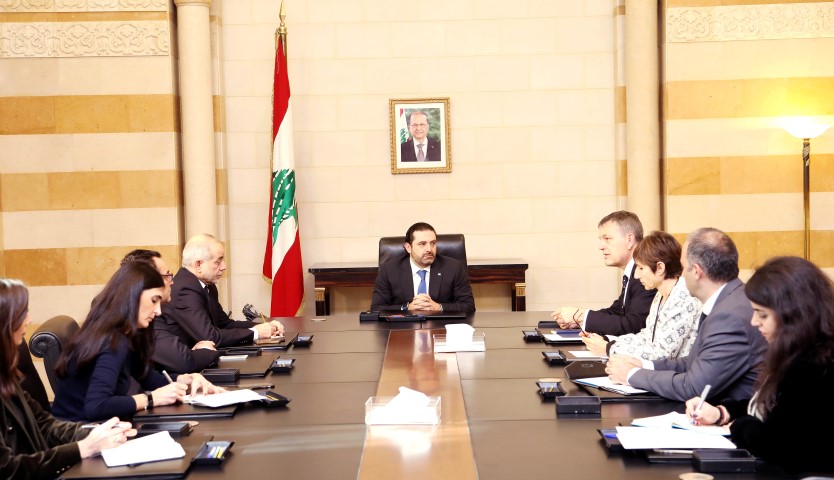 الحريري استقبل منسق انشطة الامم المتحدة فيليب لازاريني ووفدا من المجلس العام الماروني ووفدا من المدارس الكاثوليكية