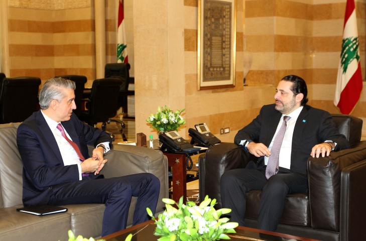 الرئيس سعد الحريري عرض الأوضاع مع سفيري تركيا وألمانيا ومنسقة الأمم المتحدة