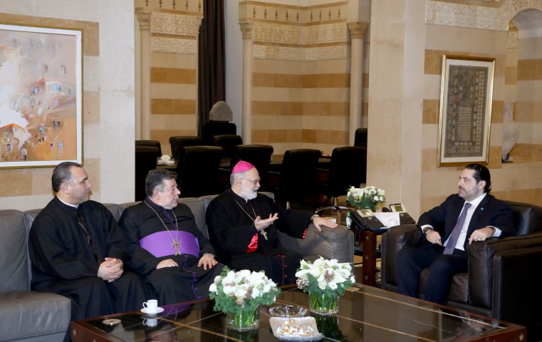 الرئيس سعد الحريري استقبل المطران يوحنا جهاد البطاح ووفدا تركيا ووفدا من الامم المتحدة