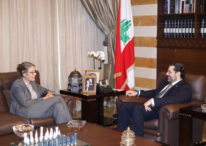 الرئيس سعد الحريري استقبل المنسقة الخاصة للأمم المتحدة ووزيرة التعاون المصرية ورئيس النادي الرياضي السابق هشام جارودي