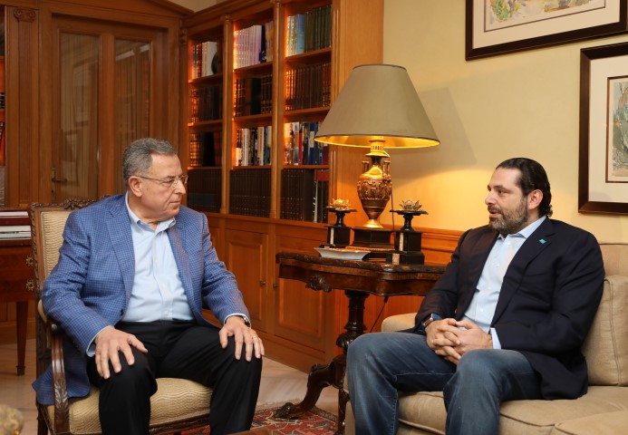 الرئيس سعد الحريري زار الرئيس فؤاد السنيورة فور عودته من المملكة العربية السعودية