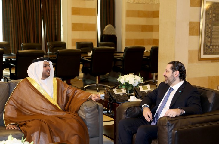 الرئيس سعد الحريري استقبل سفير الإمارات ووفدا من جهاز متطوعي الدفاع المدني والمطران عصام درويش