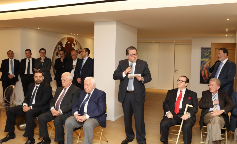 عشاء  تكريمي على شرف الرئيس سعد الحريري اقامه رئيس الهيئات الاقتصادية محمد شقير