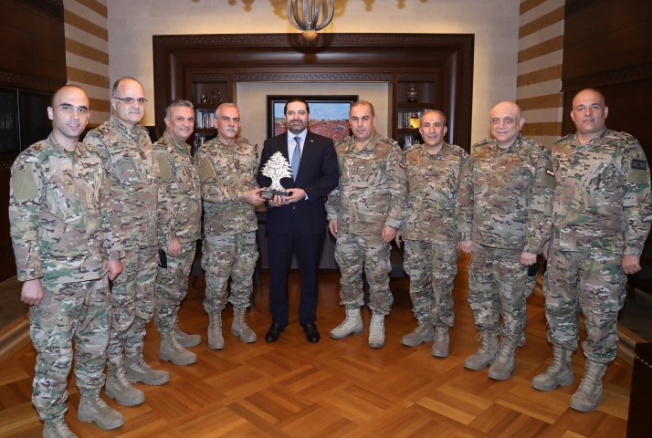 الرئيس سعد الحريري استقبل عون وابراهيم ومانديس ووفداَ من مركز البحوث في الجيش