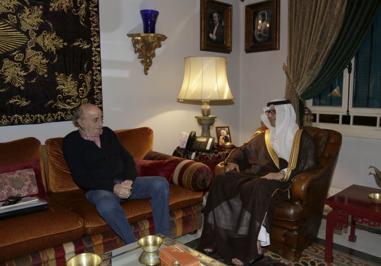 جنبلاط استقبل القائم بالأعمال السعودي