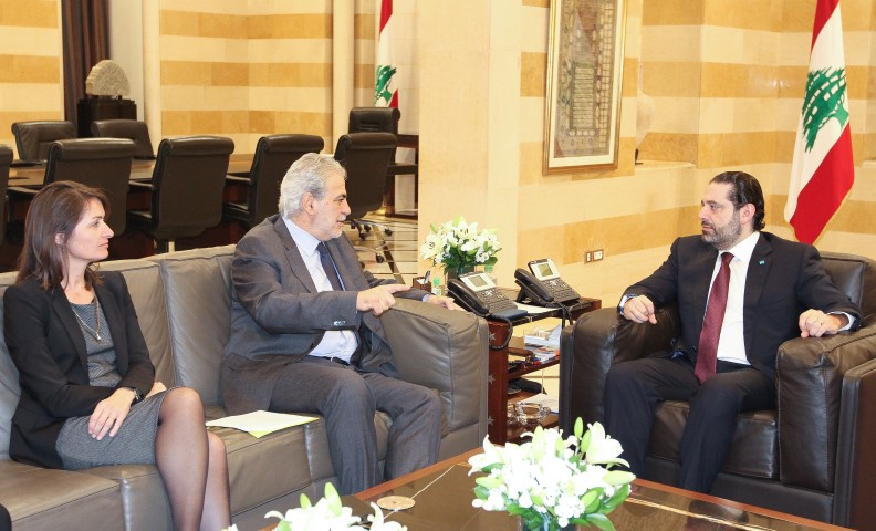 الرئيس سعد الحريري بحث مع المفوض الأوروبي للمساعدة الانسانية وادارة الازمات الاوضاع العامة
