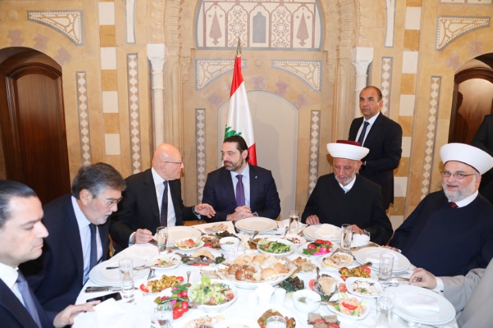 الرئيس سعد الحريري مأدبة غداء على شرف رجال دين وعلماء ومشايخ