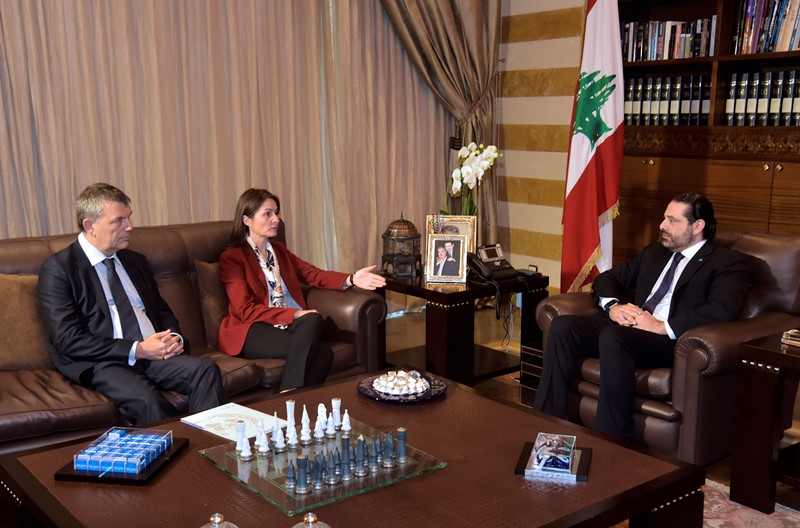 الرئيس سعد الحريري استقبل لاسن ولازاريني وقائد القيادة الوسطى في الجيش الاميركي