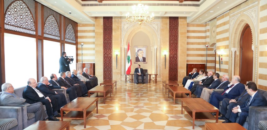 ألرئيس سعد الحريري يلتقي علوش ووفدين من "المقاصد" ومؤسسات محمد خالد