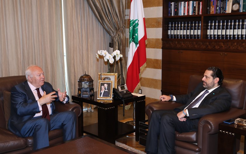 الرئيس سعد الحريري استقبل موراتينوس والمستشار الأول نائب رئيس البعثة التركية في لبنان