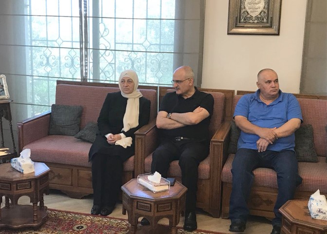 بهية الحريري قدمت التعازي بإسم الرئيس سعد الحريري الى الوزير علي حسن خليل