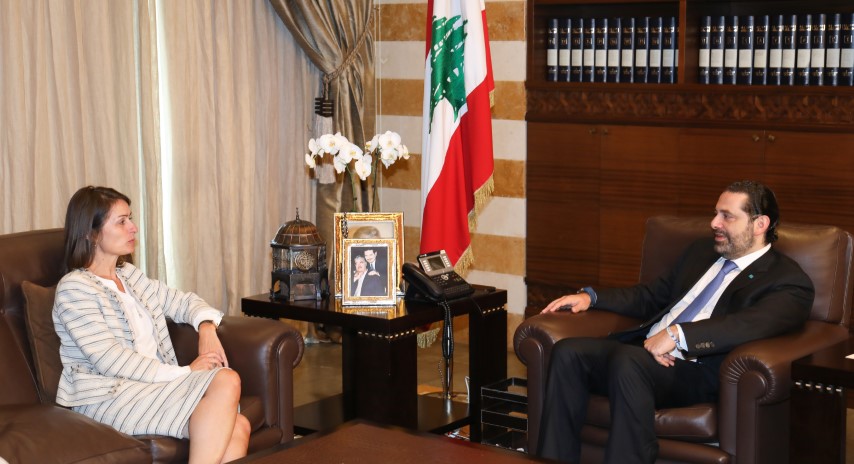 الرئيس سعد الحريري استقبل لاسن والنائب جان طالوزيان وفدا من جمعية حماية ضد عنف الاطفال