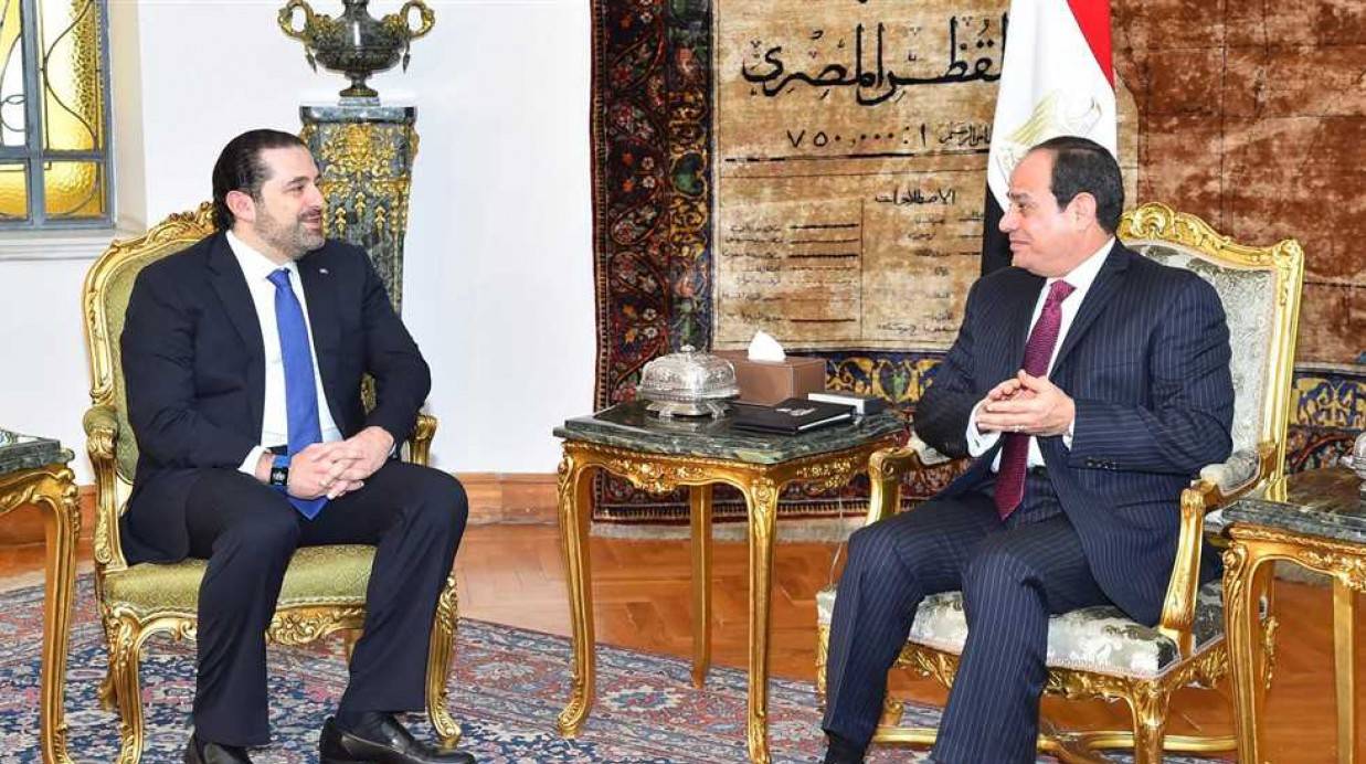 الرئيس سعد الحريري تلقى تهنئة بتكليفه من السيسي ومعايدات بالفطر