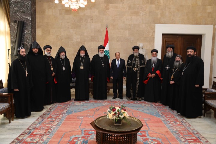 رئيس الجمهورية العماد ميشال عون استقبل بطاركة الكنائس الشرقية الأرثوذكسية