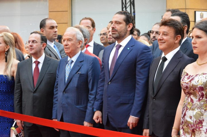 الرئيس سعد الحريري افتتح السجادة الحمراء في مهرجانات بيروت