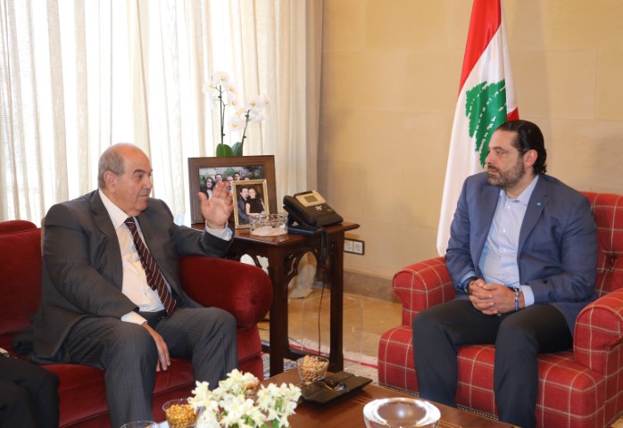 الرئيس سعد الحريري استقبل الدكتور اياد علاوي ووفدا من الجامعة اللبنانية-الاميركية