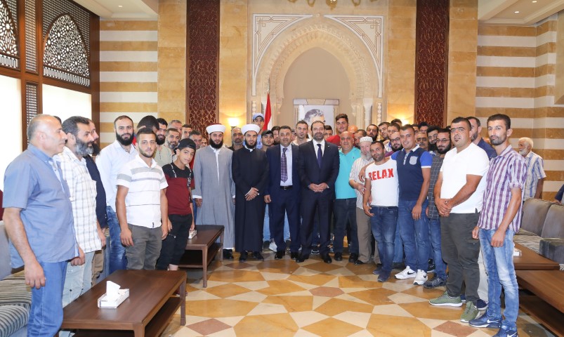 الرئيس سعد الحريري استقبل  وفدا من الاتحاد العمالي العام وبعثة مراقبة الانتخابات واهالي موقوفي بحنين