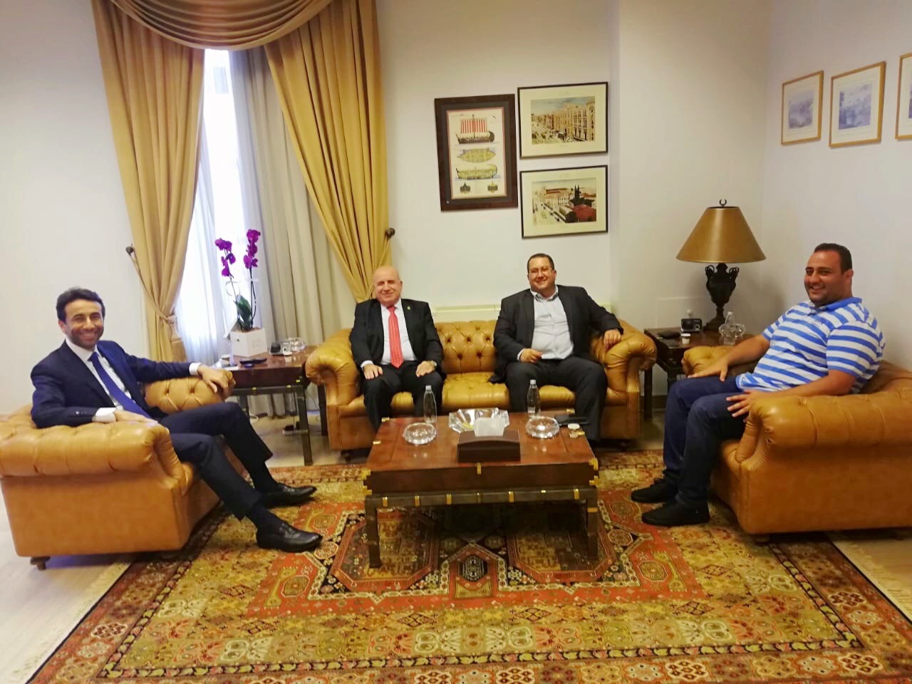 المحافظ شبيب عرض مع رئيس الاتحاد اللبناني لكرة القدم المهندس هاشم حيدر سبل النهوض برياضة كرة القدم