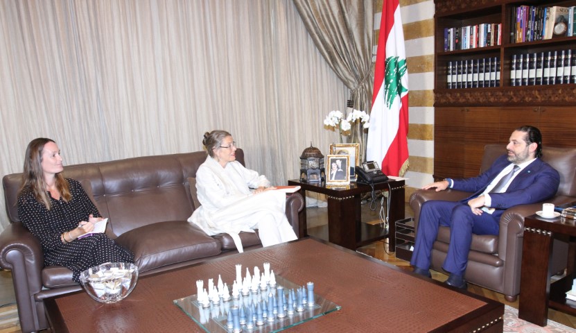 الرئيس سعد الحريري استقبل المنسقة الخاصة للأمم المتحدة بالإنابة ووفداً روسياً