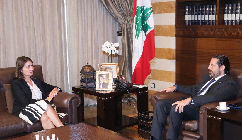 الرئيس سعد الحريري استقبل سفيرة الاتحاد الاوروبي وشخصيات