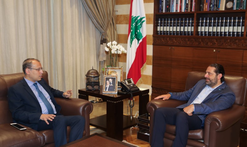 الرئيس سعد الحريري استقبل السفير المصري ورئيس بلدية بيروت