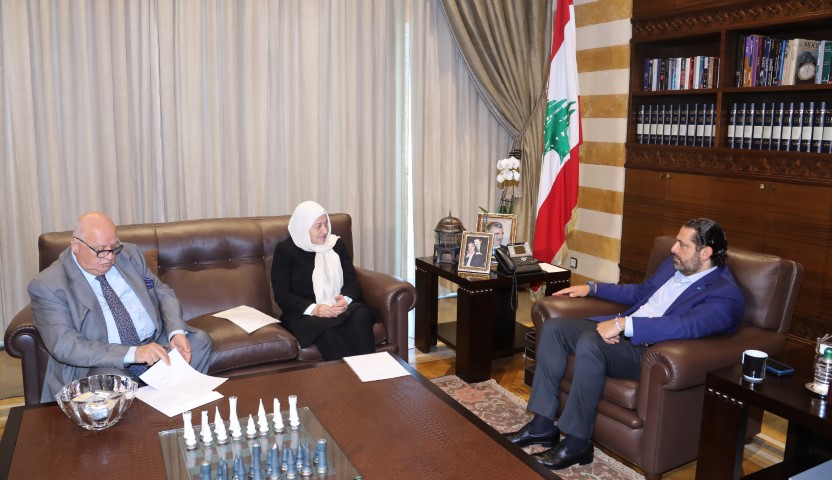 الرئيس سعد الحريري استقبل النائب بهية الحريري والمهندس محمد السعودي
