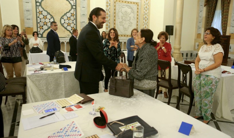 مباراة "سكرابل" لأول مرة في السراي برعاية الرئيس الحريري