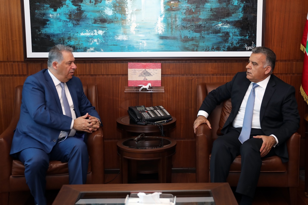 اللواء ابراهيم استقبل سفير فلسطين
