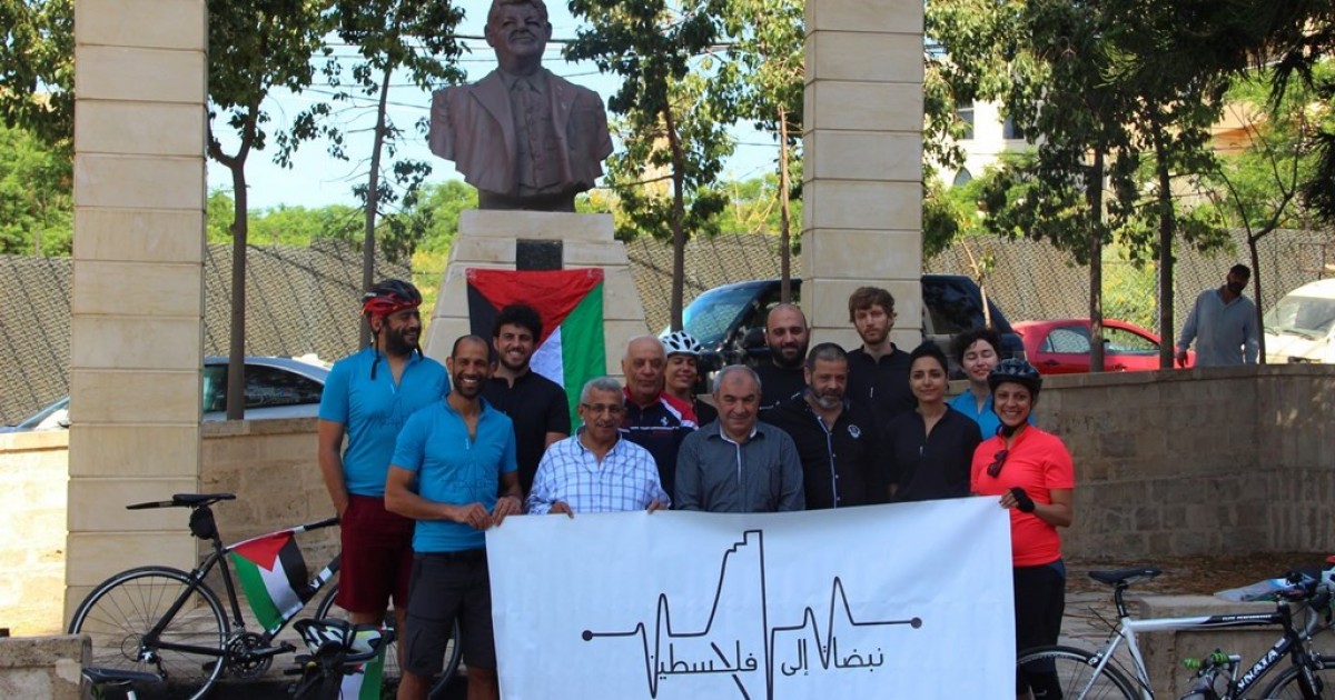 فعاليات نبضات إلى فلسطين استمرت لليوم الثاني بانطلاق دراجات هوائية من بيروت الى صيدا