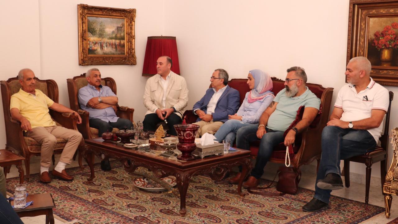 أسامة سعد يلتقي وفد تجمع المؤسسات الأهلية في صيدا، ويشدد على الحقوق الإنسانية والاجتماعية للشعب الفلسطيني