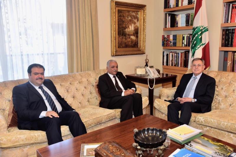 السنيورة التقى السفير العراقي مودعا