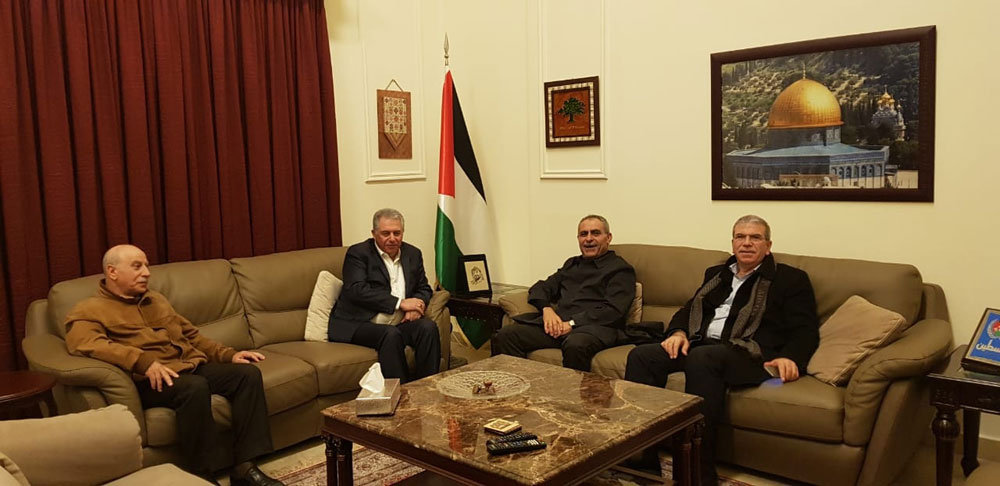 الجبهة الديمقراطية تهنيء السفير اشرف دبور بإنطلاقة حركة فتح والثورة الفلسطينية