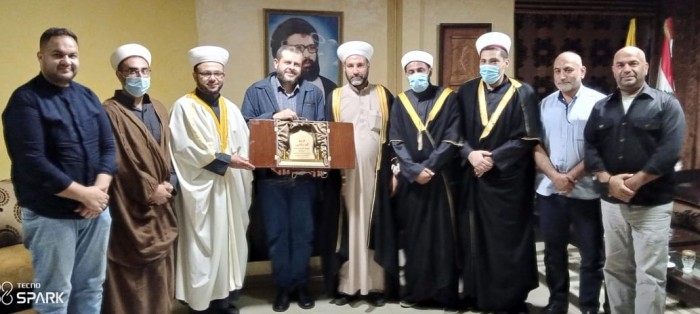 حزب الله إستقبل وفدا علمائيا فلسطينيا في صيدا