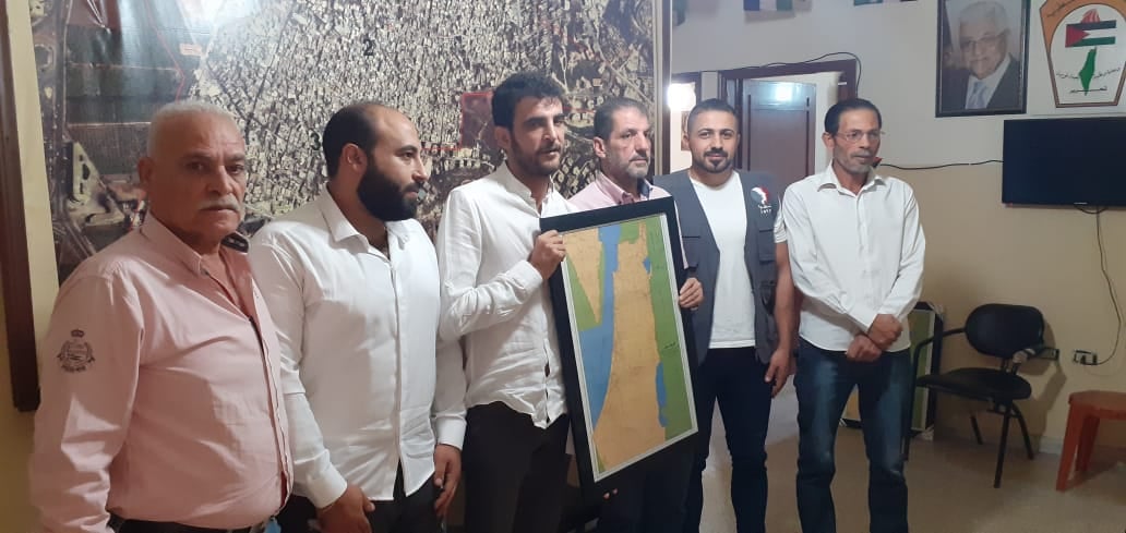 وفد مركز جفرا في زيارة وديّة للجان الشعبية بعين الحلوة