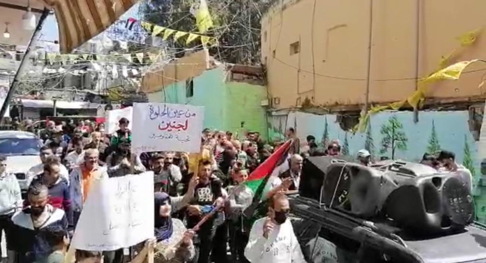 تحركات في عين الحلوة والمخيمات تضامنا مع المسجد الاقصى