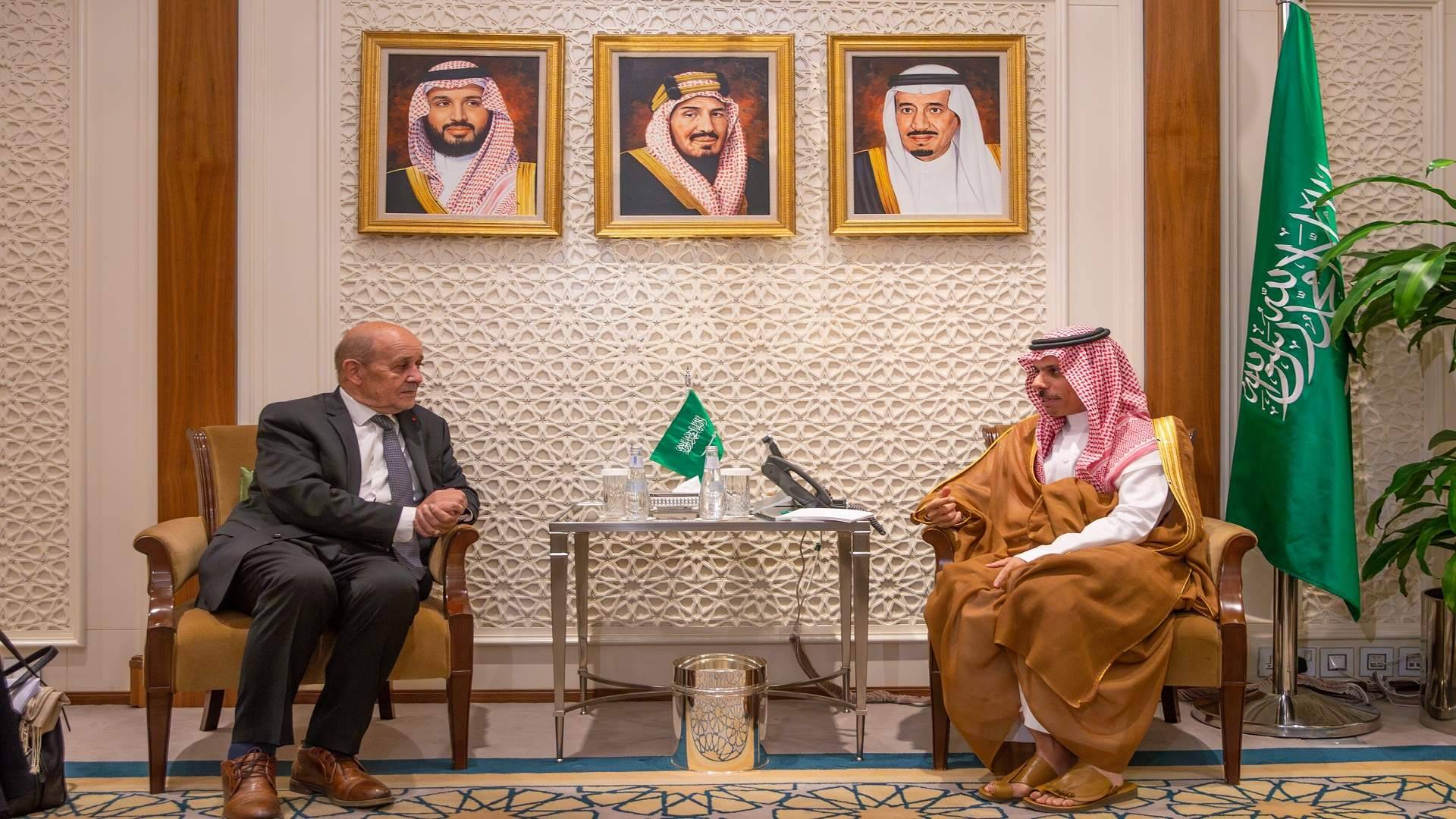 الملف اللبناني محور بحث خلال لقاء وزير الخارجية السعودي مع لودريان