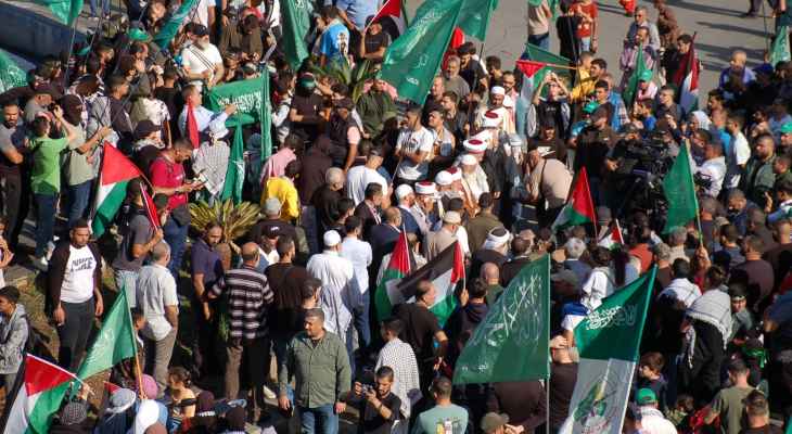 مسيرة في صيدا رفضا للعدوان الإسرائيلي على غزة