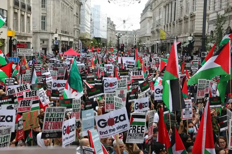 تظاهرات في مدن وعواصم عالمية تضامناً مع فلسطين
