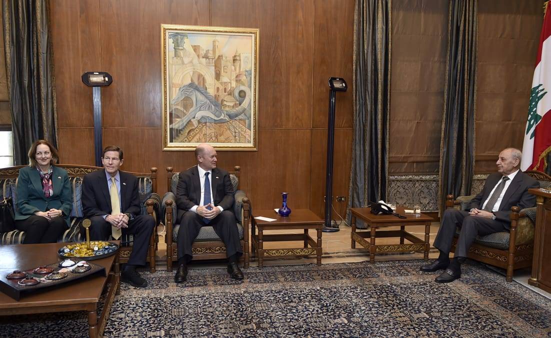 بري يتابع المستجدات في لبنان والمنطقة مع وفد من الكونغرس الأميركي