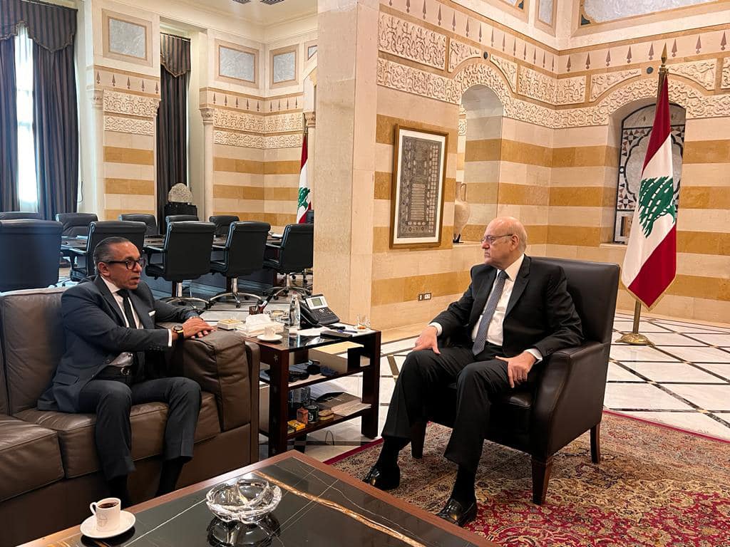 ميقاتي يلتقي السفير المصري وهذا ما تم بحثه