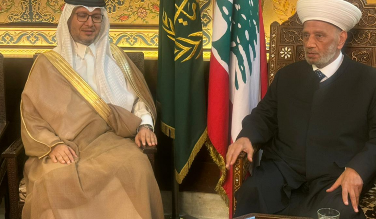 دريان يستقبل بخاري : لملاقاة المبادرات والمساعي العربية والدولية الحريصة على نهوض لبنان ومؤسساته