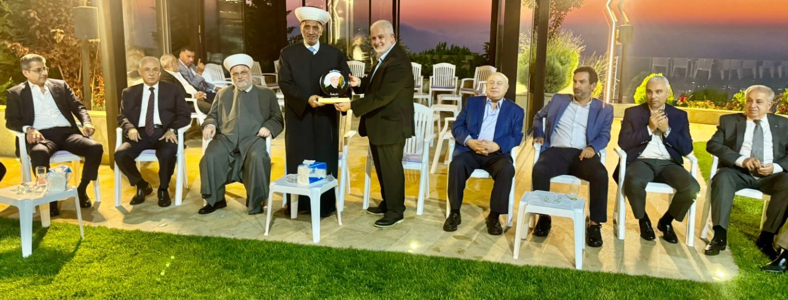 الحفل التكريمي لمفتي الجمهورية اللبنانية الذي أقامه رجل الأعمال محمد عبد القادر سنو
