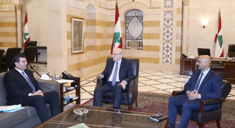 الرئيس ميقاتي يجتمع مع وزيري الزراعة عباس الحاج حسن والبيئة ناصر ياسين