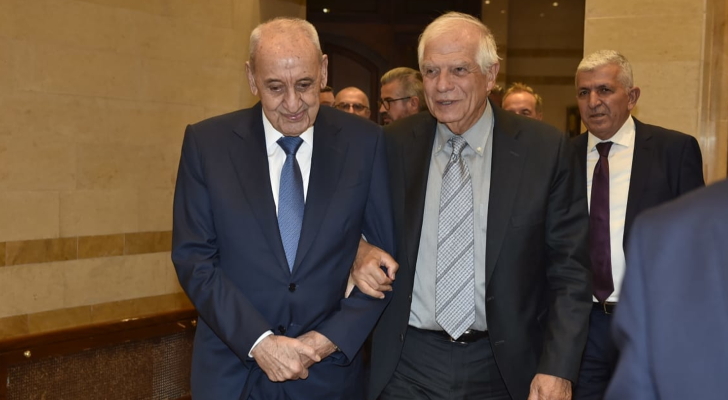 بري خلال لقائه بوريل : لبنان لا يريد الحرب ولكن له الحق الدفاع عن نفسه