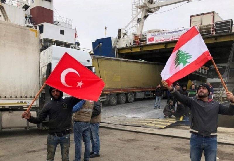 وصول سفينة تركية محمّلة بالمعونات الإغاثية إلى مرفأ بيروت