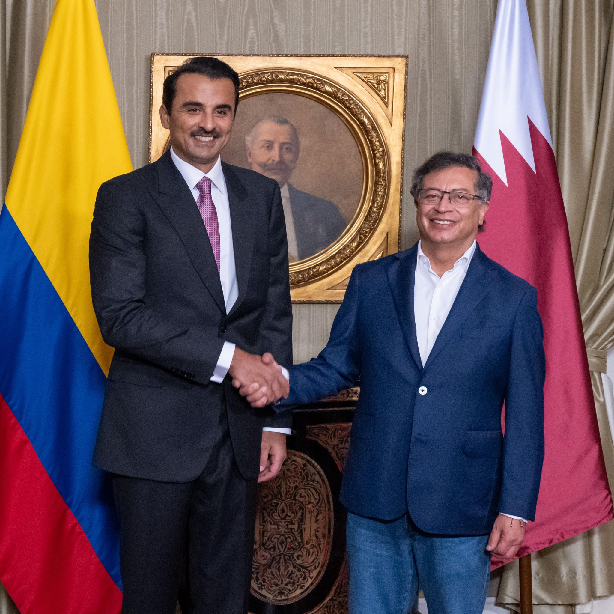 سمو الأمير يؤكد أنه بحث مع رئيس جمهورية كولومبيا تطوير آليات التعاون بين البلدين