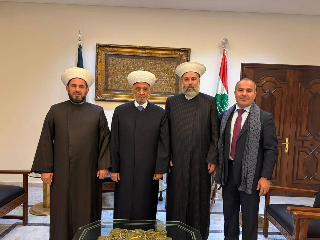 دريان يستقبل المفتيين الغزاوي والرفاعي ومنسق عام "المستقبل" في البقاع
